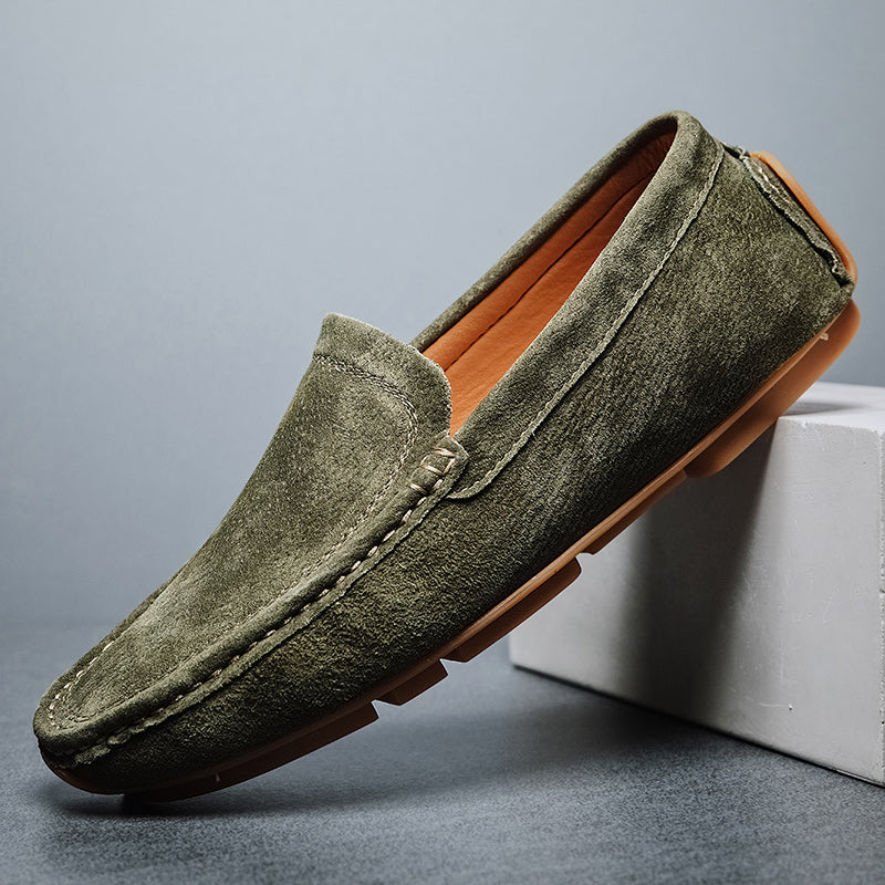 Alessandro Hand-Stitched Suede Loafers